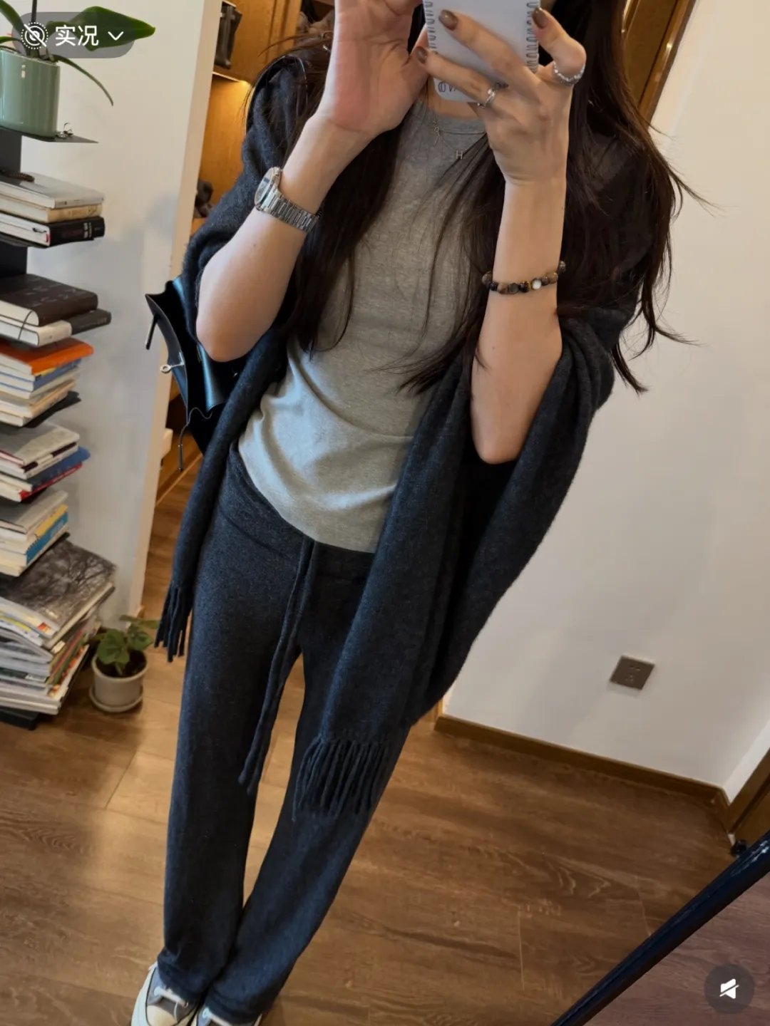 Women's High Waist Drawstring Flared Casual Pants - Image 4