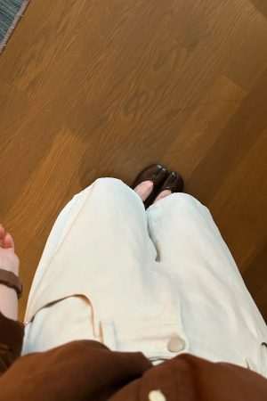 Women's High Waist Wide Leg Pants Beige Casual Commute Fall